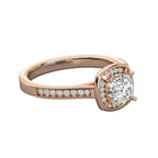 Dreamy Halo Pave Engagement Ring