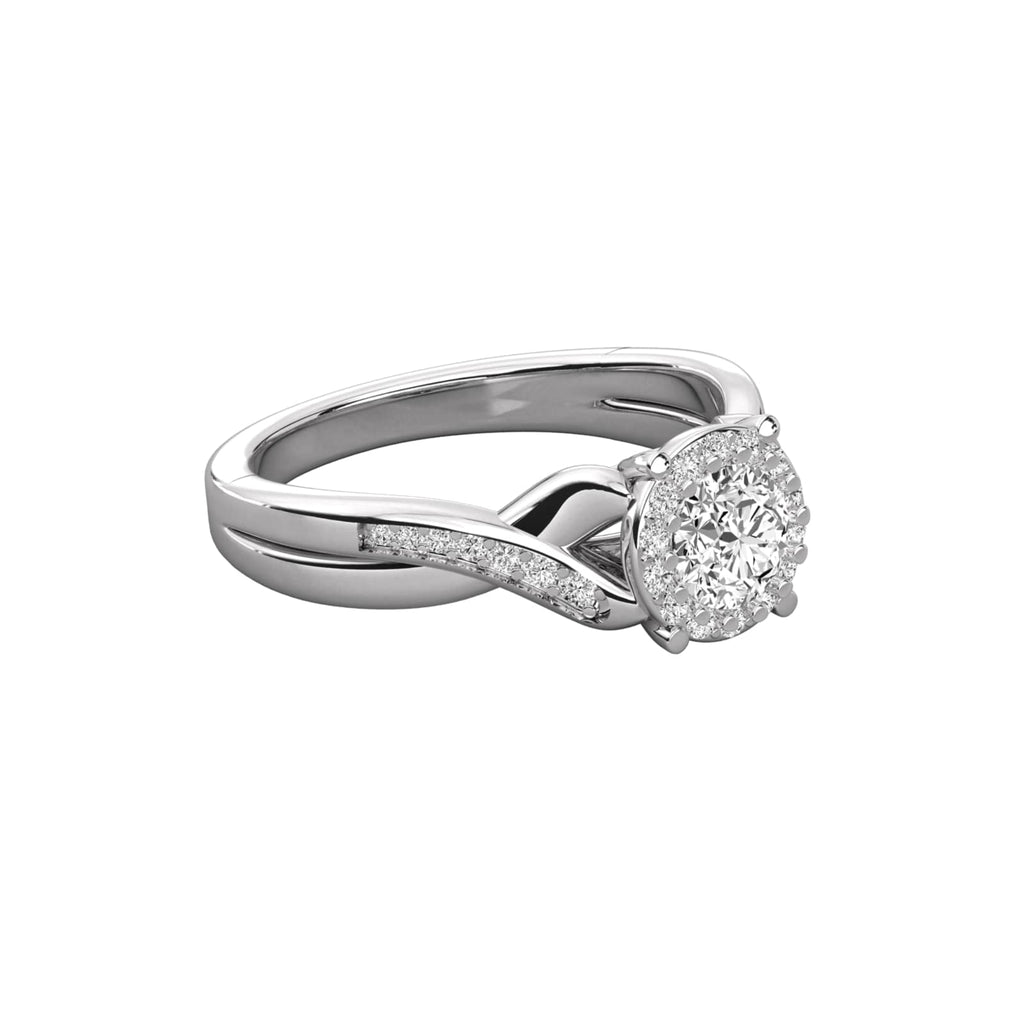 Classic Beauty Solitaire with Pave Accents