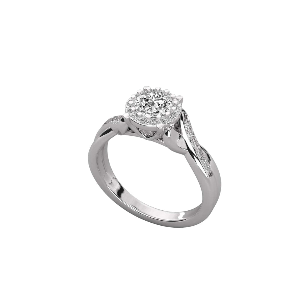 Classic Beauty Solitaire with Pave Accents