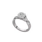 Classic Beauty Solitaire with Pave Accents