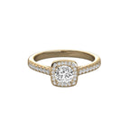 Dazzling Love Solitaire with Pave Detail