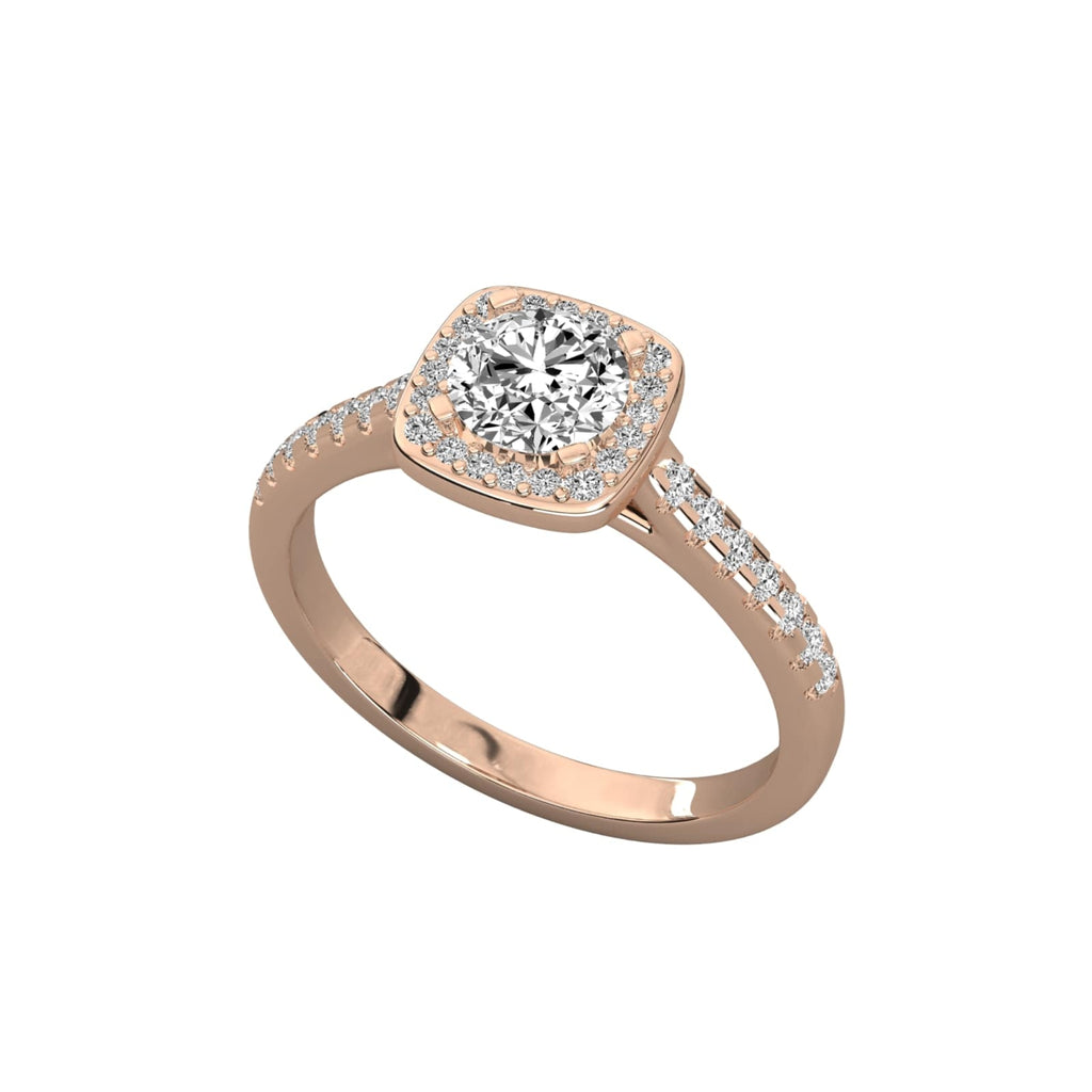 Dazzling Love Solitaire with Pave Detail