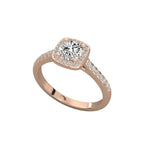 Dazzling Love Solitaire with Pave Detail