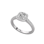 Dazzling Love Solitaire with Pave Detail