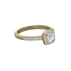 Dazzling Love Solitaire with Pave Detail