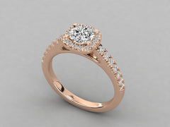 Timeless Elegance Pave Engagement Ring
