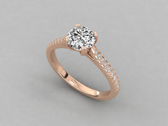 Eternal Elegance Pave Engagement Ring