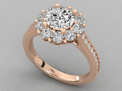 Classic Brilliance Solitaire with Pave Detailing