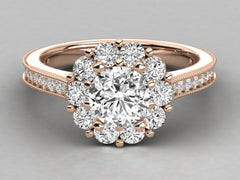 Classic Brilliance Solitaire with Pave Detailing