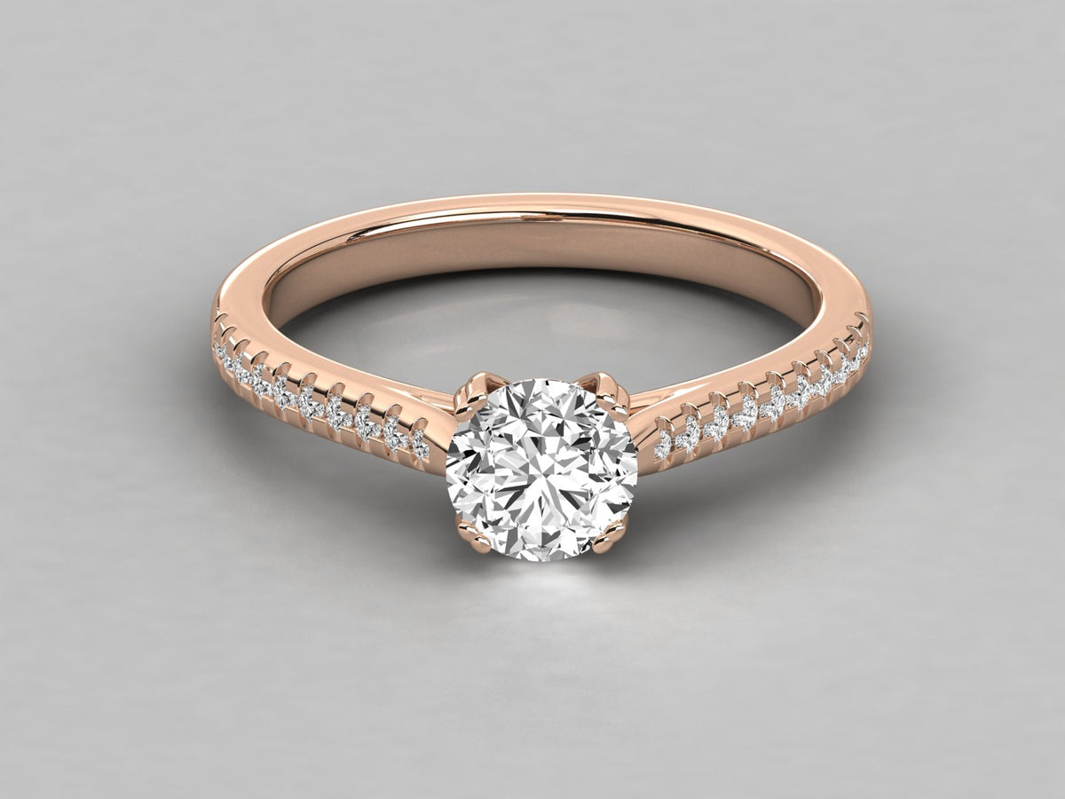Eternal Elegance Pave Engagement Ring