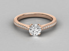 Eternal Elegance Pave Engagement Ring