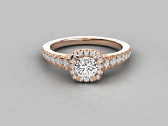 Romantic Sparkle Pave Engagement Ring