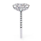 Marquise Diamond Hidden Halo Engagement Ring