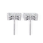 Marquise Cut Diamond Floral Stud Earrings