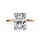 Radiant Lab Diamond Solitaire Engagement Ring