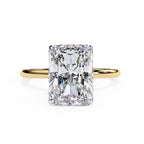 Solitaire Engagement Ring With Radiant Lab Diamond