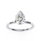Classic Pear Diamond Solitiare Engagement Ring