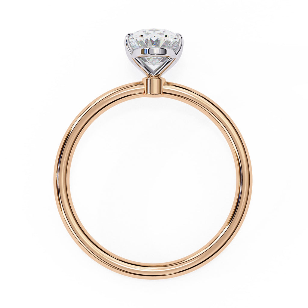 Oval Cut Solitaire Lab Diamond Engagement Ring