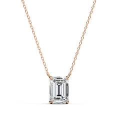 Elegant Emerald 4 Prong Pendant