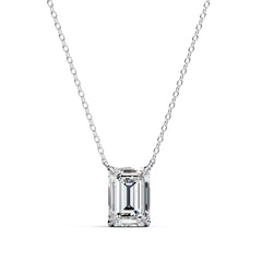 Elegant Emerald 4 Prong Pendant