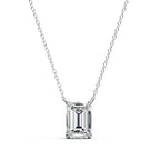 Elegant Emerald 4 Prong Pendant