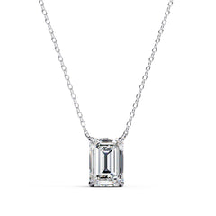 Elegant Emerald 4 Prong Pendant