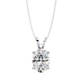 2.48 Carat Lab Grown Oval cut Diamond Pendant