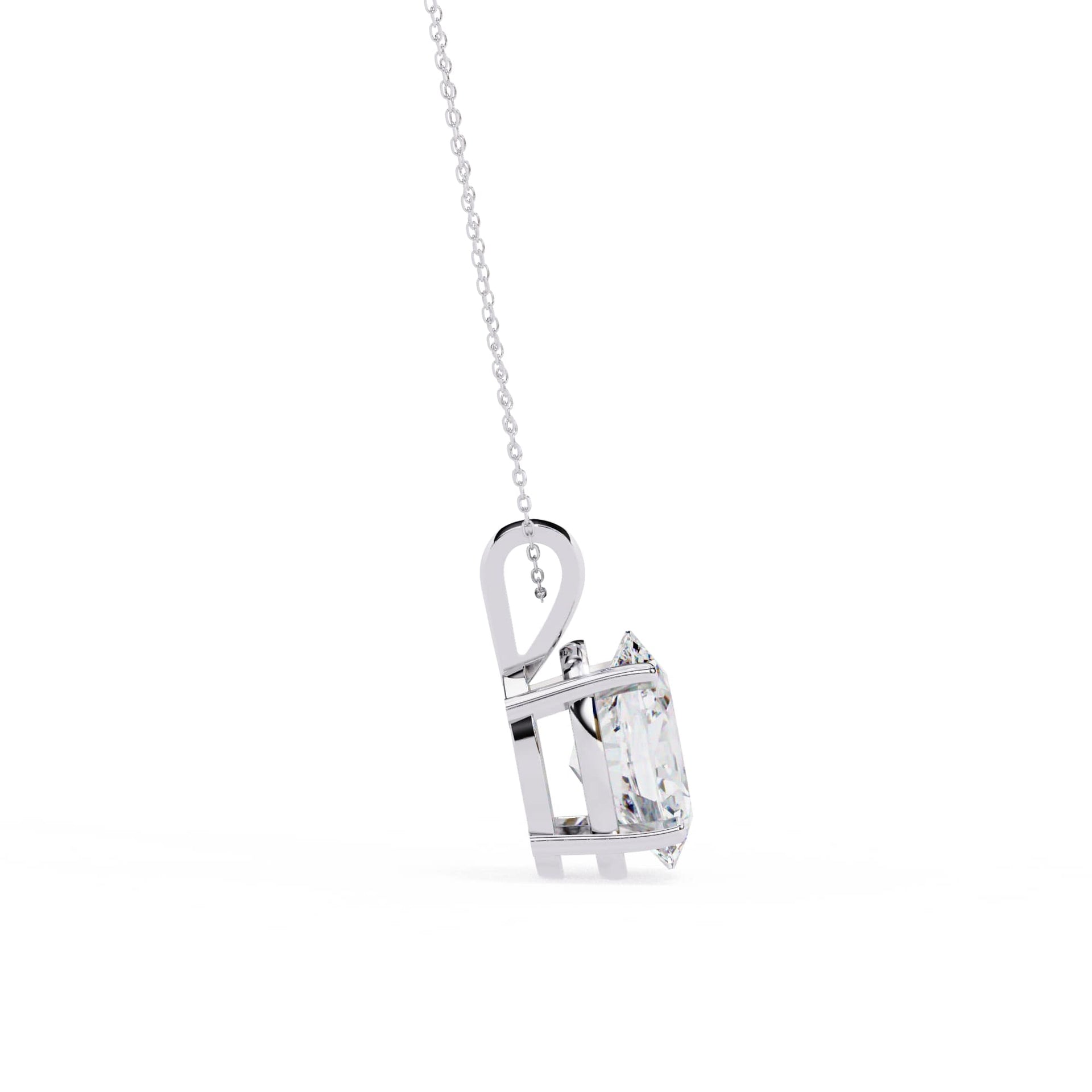 Lab Grown Oval cut Diamond Pendant