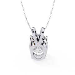 Modern Oval 4 Prong Pendant