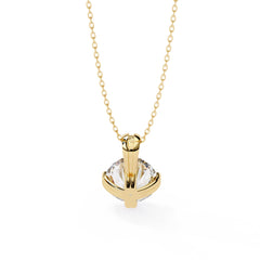 Elegant Round 8 Prong Pendant