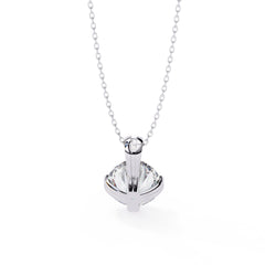 Elegant Round 8 Prong Pendant