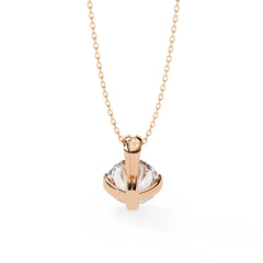 Elegant Round 8 Prong Pendant