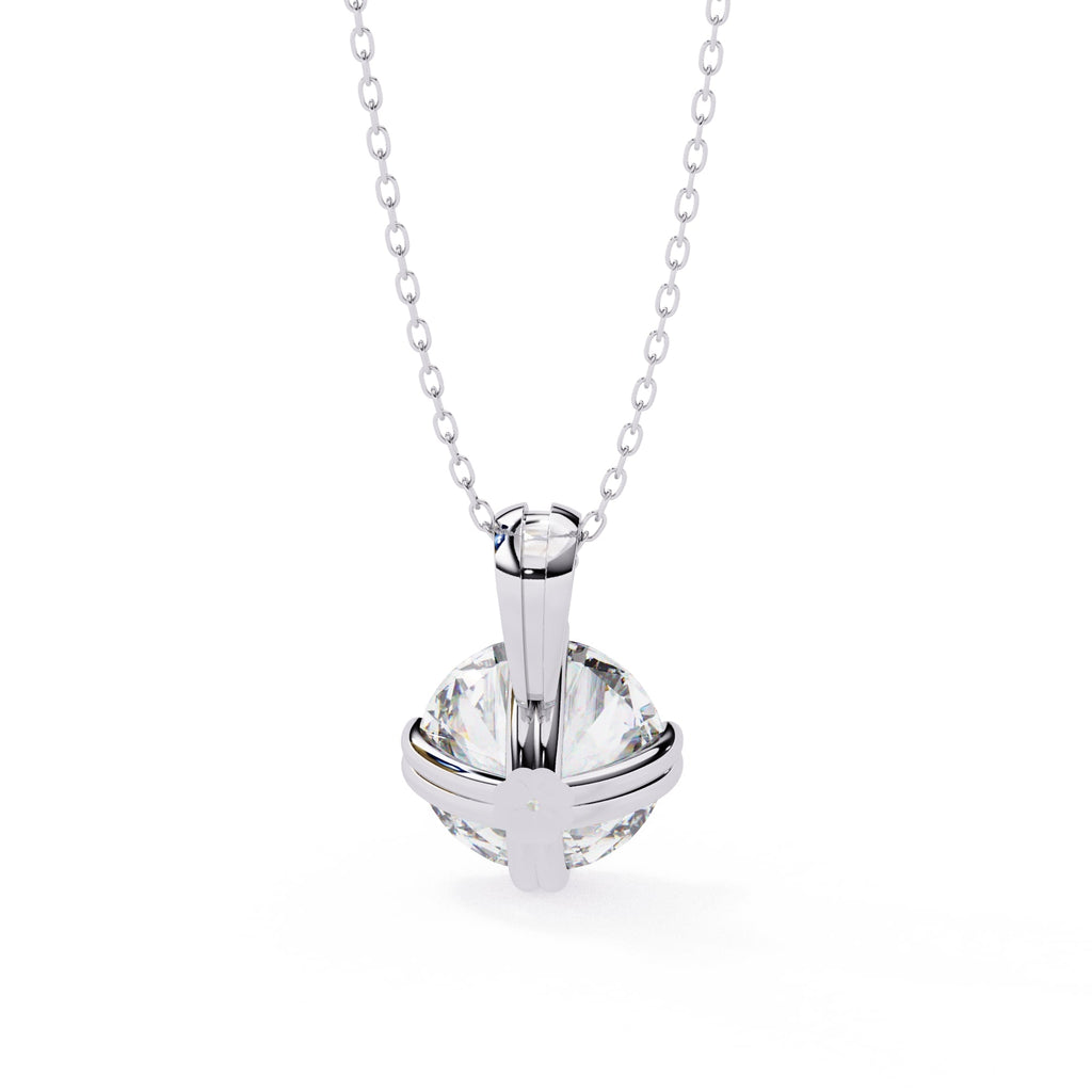 Elegant Round 8 Prong Pendant