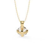 Elegant Round 8 Prong Pendant