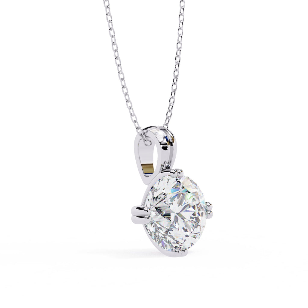 Elegant Round 8 Prong Pendant