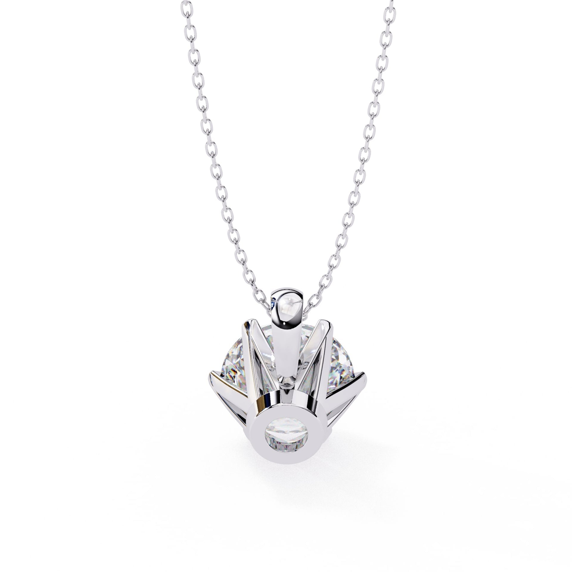 Refined Round  Lab Grown Pendant