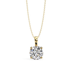 Charming Round 4 Prong Pendant
