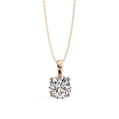 Charming Round 4 Prong Pendant