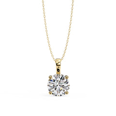 Charming Round 4 Prong Pendant