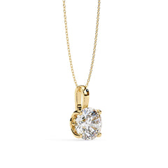 Charming Round 4 Prong Pendant