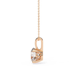 Charming Round 4 Prong Pendant