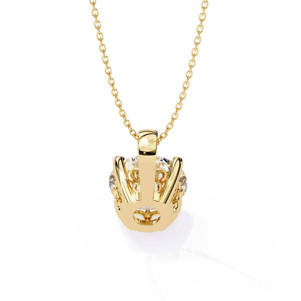 Charming 4 Prong Round  Lab Diamond Pendant