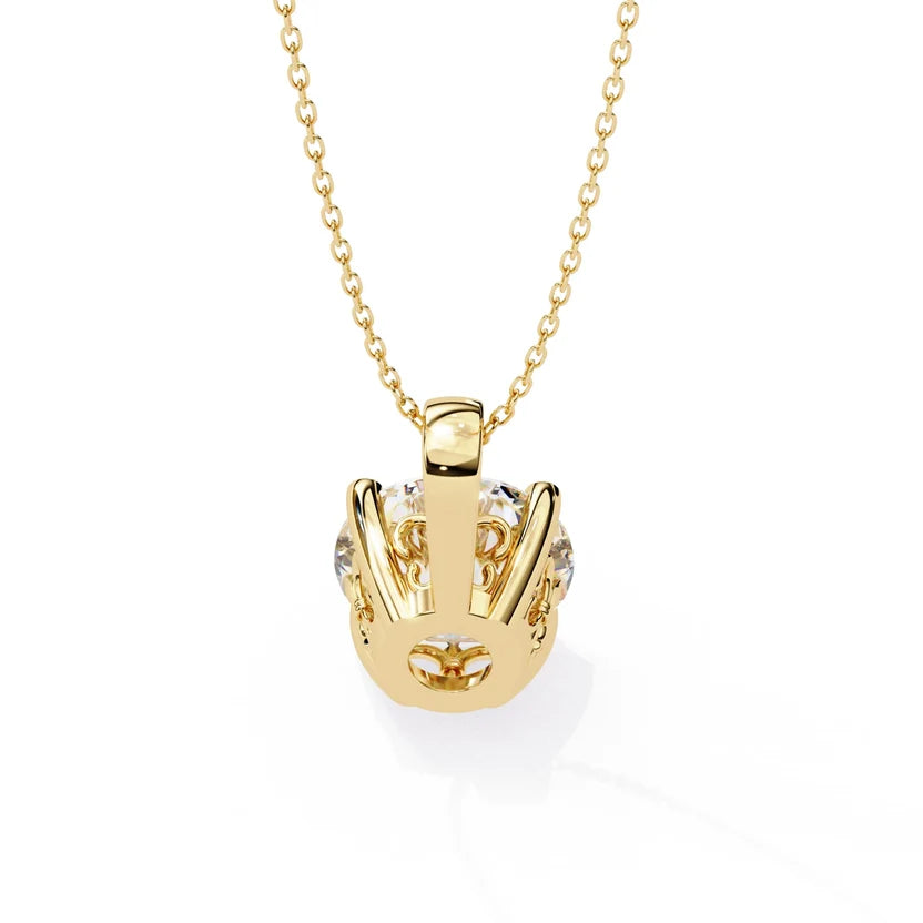 1 CT Round Lab-Grown Diamond Complimentary Solitaire Pendant