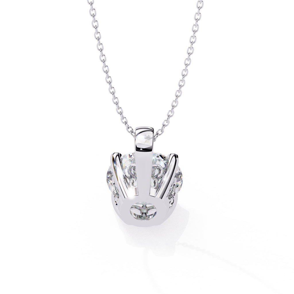 Charming Round 4 Prong Pendant