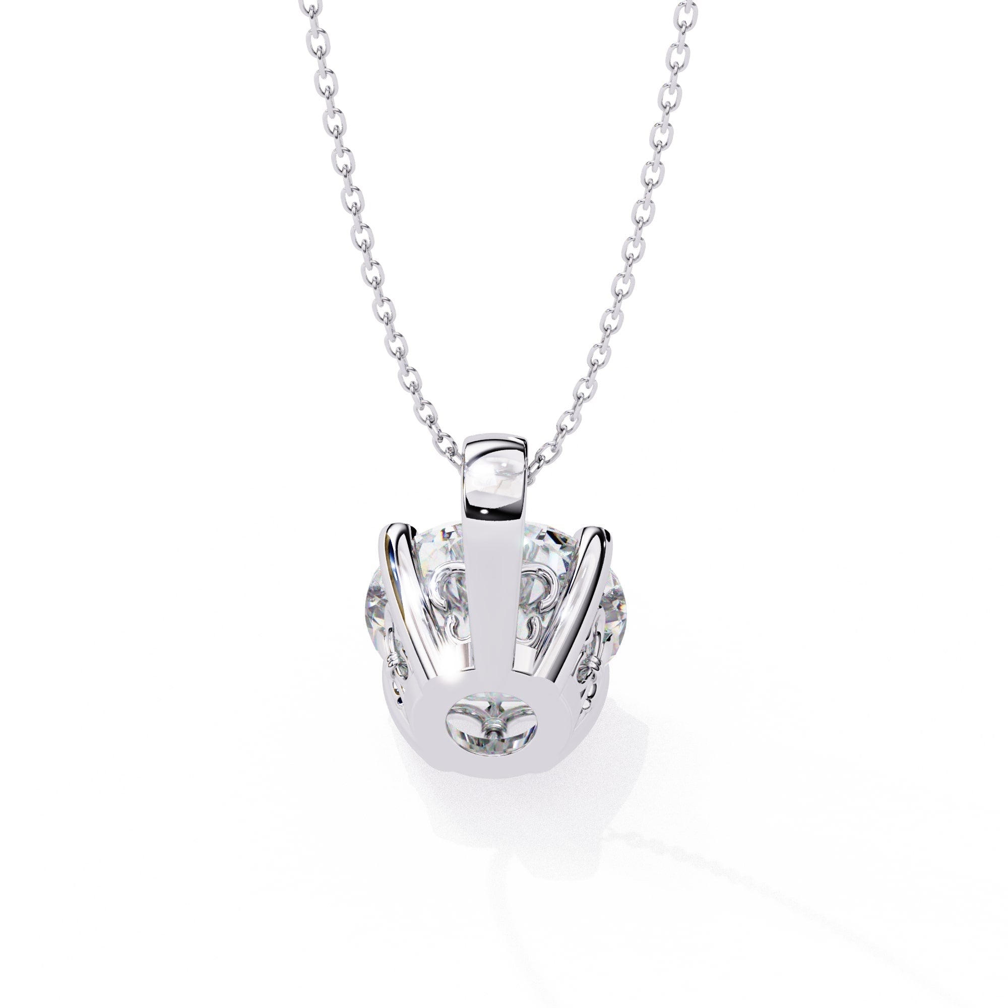 Charming Round 4 Prong Pendant