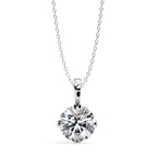 Sophisticated Round 4 Prong Pendant