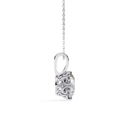 Sophisticated Round 4 Prong Pendant