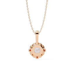 Sophisticated Round 4 Prong Pendant