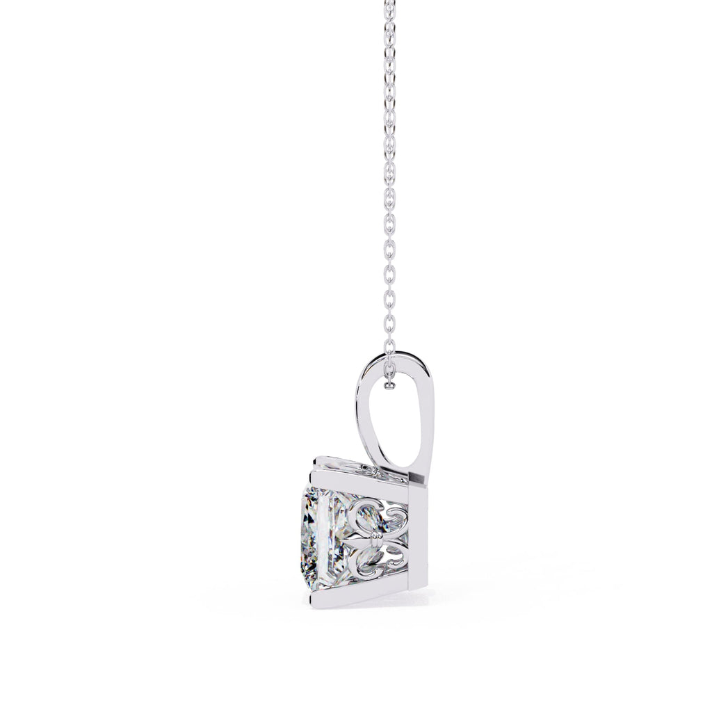 Modern Princess 4 Prong Pendant