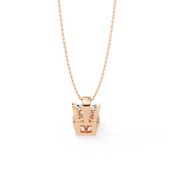 Modern Princess 4 Prong Pendant